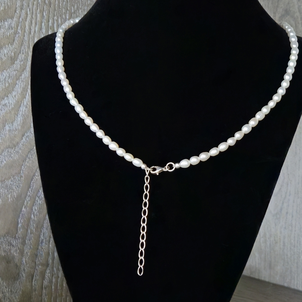 Nicky Butler Silver 18” Freshwater Cultured Rice Pearl Necklace NB Designer NWT - Picture 3 of 16